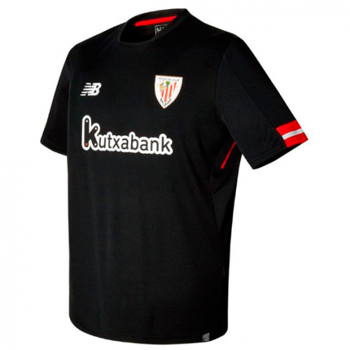 2017-18 Athletic Bilbao Away Black Soccer Jersey